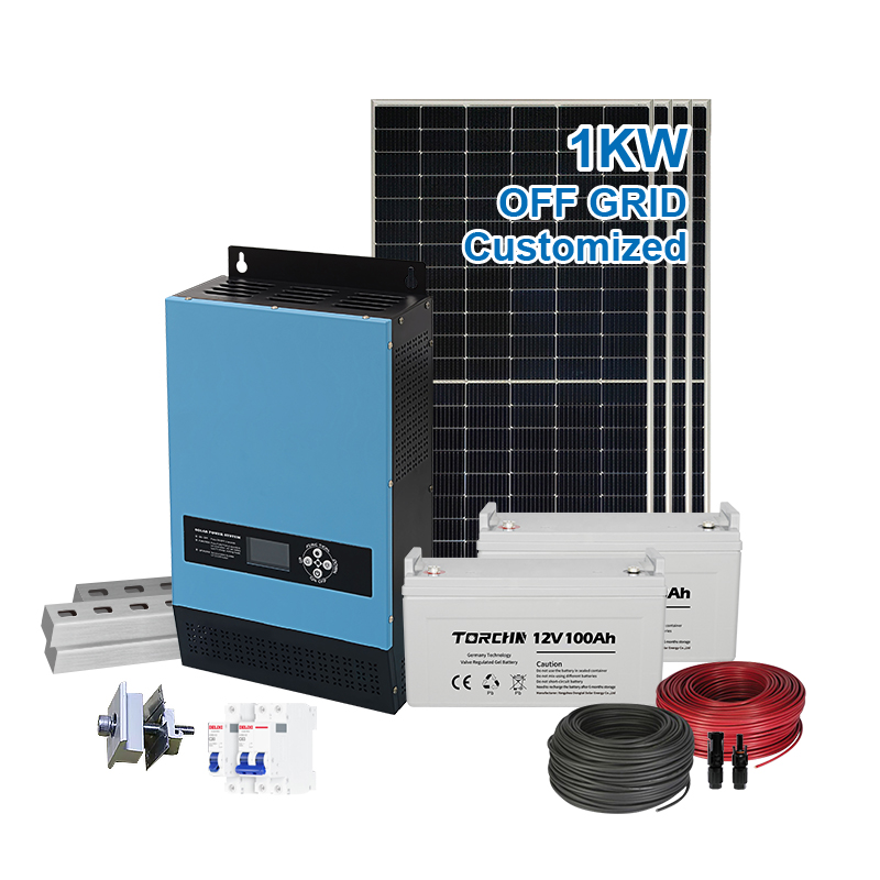 TORCHN Brand New 1000W Solar Power kaluar Sistim Grid pikeun pamakéan Imah