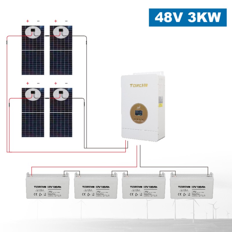 Prix ​​du système solaire 3KW hors réseau